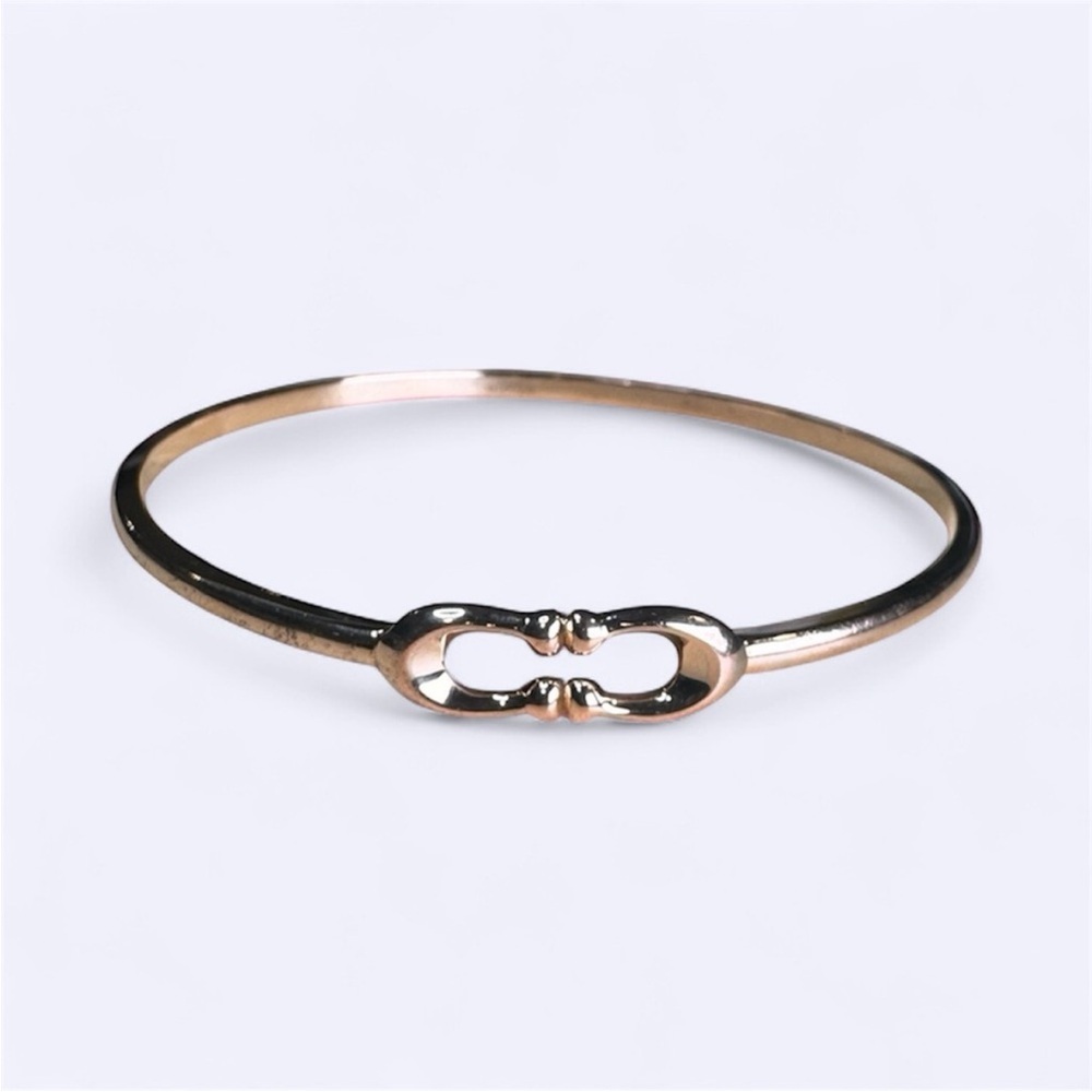 Coach Signature Horsebit‎ Bangle Bracelet – Rose Gold